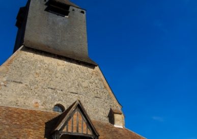 Photo de l'église à caquetoir de Brinon