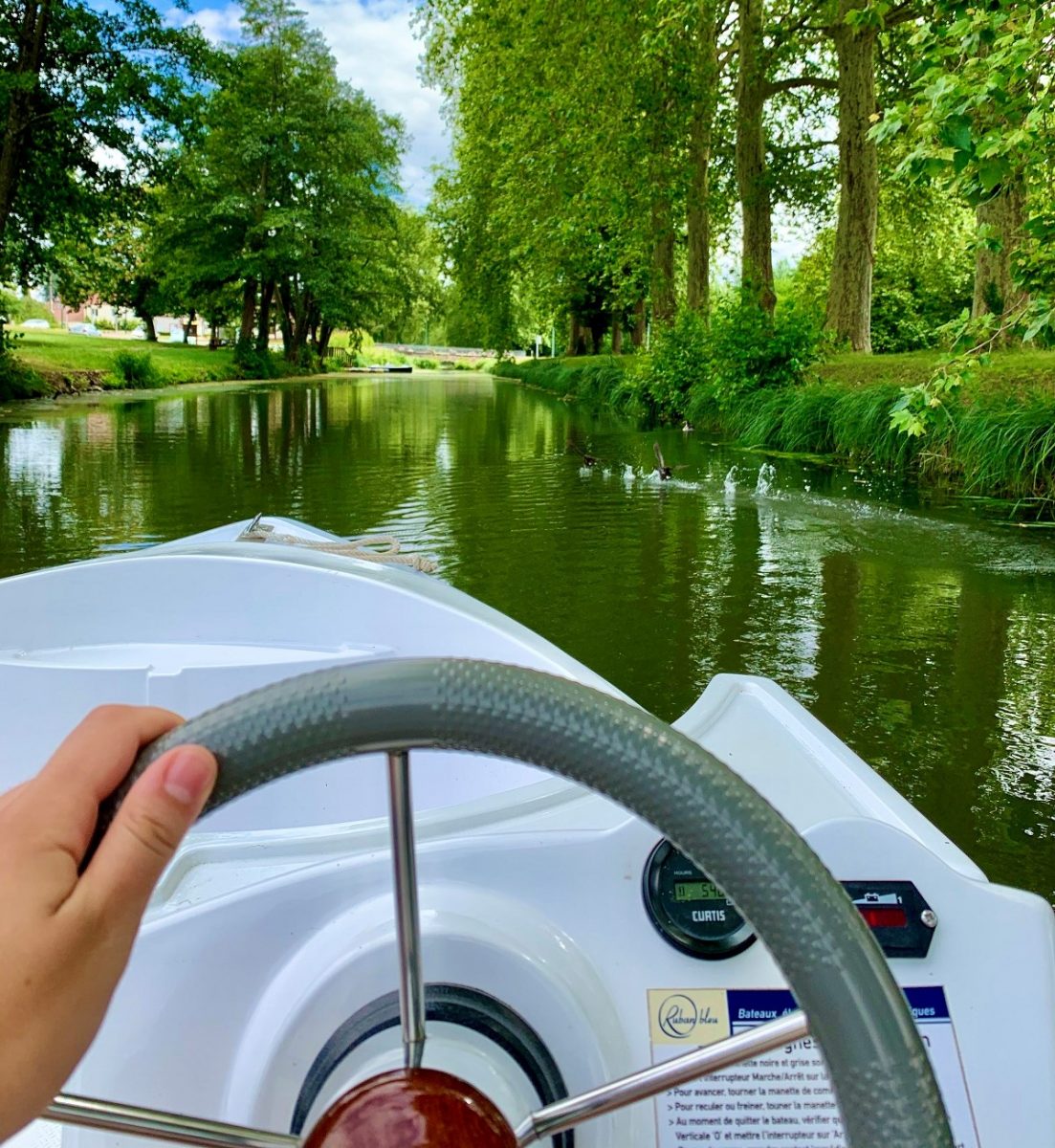 balade en bateau électrique