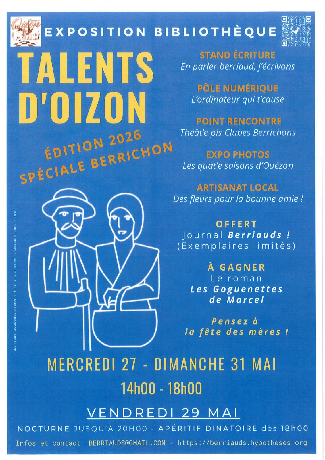 Exposition Talents d’Oizon édition 2026 spéciale Berrichon