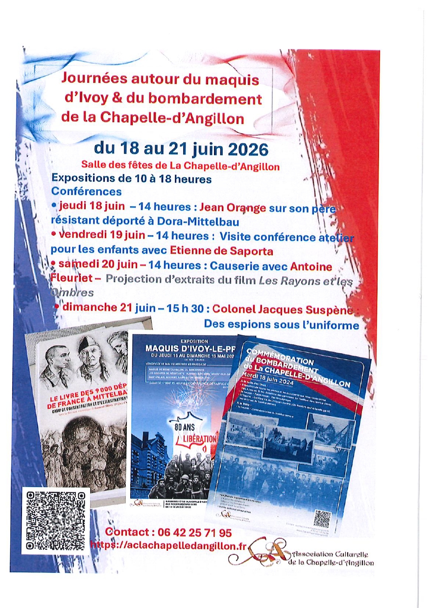 Journées autour du maquis d’Ivoy et du bombardement de La Chapelle-d’Angillon