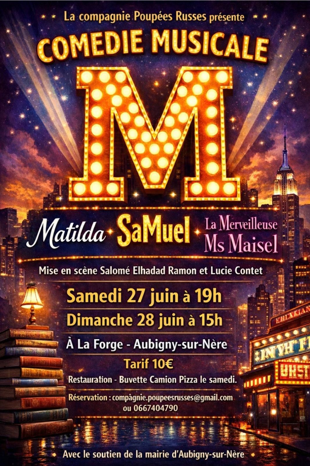 Comédie Musicale “M – Matilda Samuel, la merveilleuse Ms Maisel”