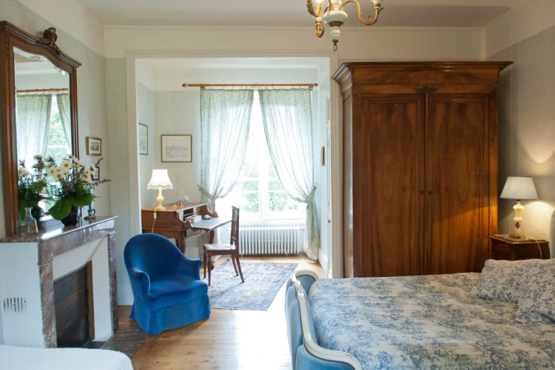 Chambre bleue – Manoir de la Brosette – Ennordres