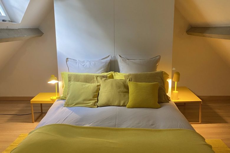 Chambre jaune – Le Moulin de Presly – Presly