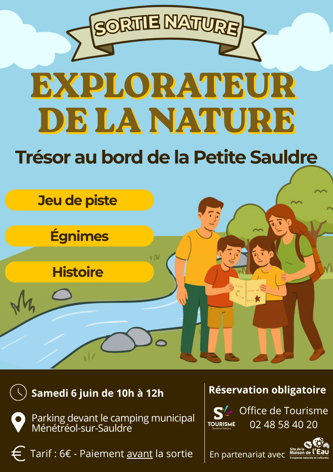 Sortie Nature : Explorateur de la Nature : trésor au bord de la Petite Sauldre