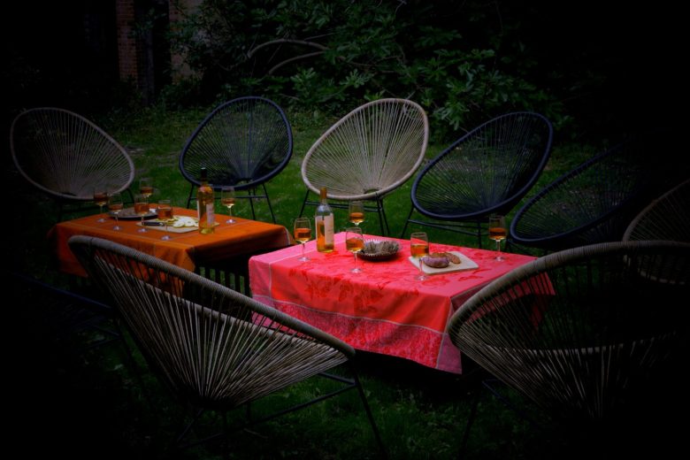 jardin sur la rivière