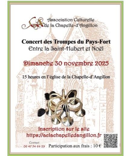 Affiche – concert de trompe – la Chapelle-d’Angillon