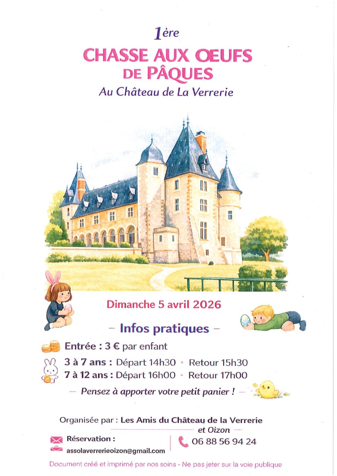 Chasse aux oeufs de Pâques