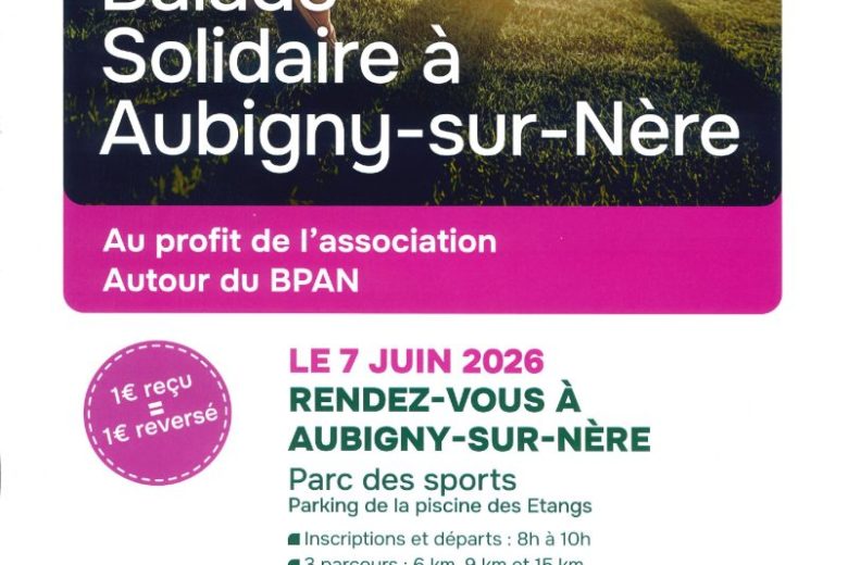 Affiche – balade solidaire – aubigny