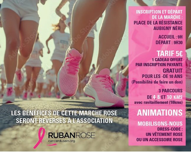 Affiche – Marche Rose – Aubigny-sur-Nère