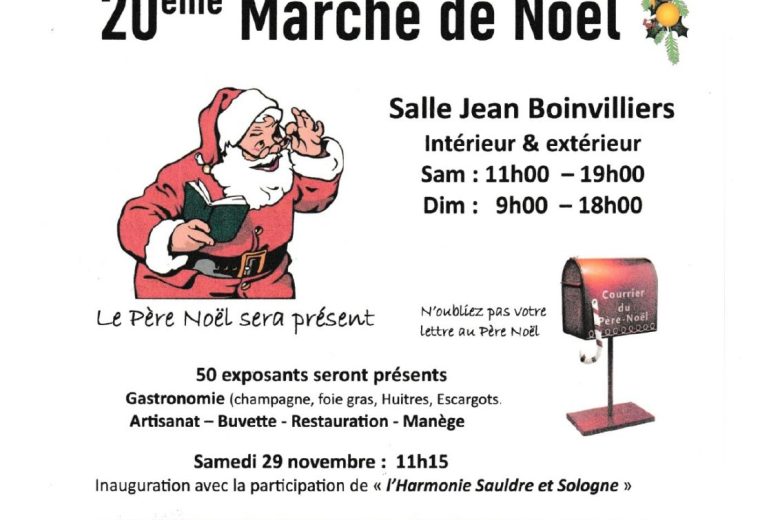 Affiche – Marché Noël – Brinon