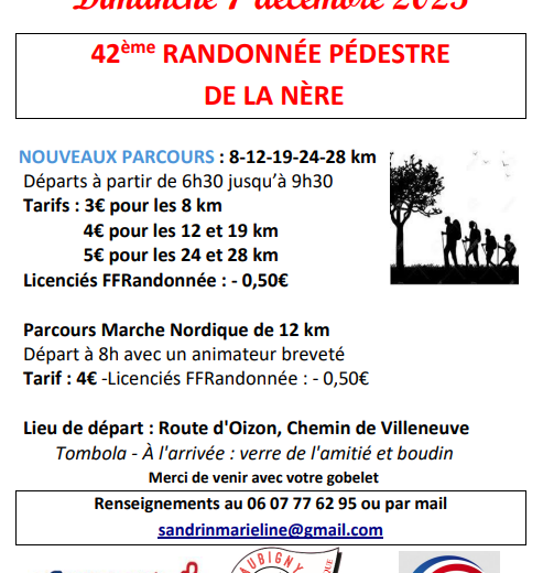 Affiche – randonnée – Aubigny