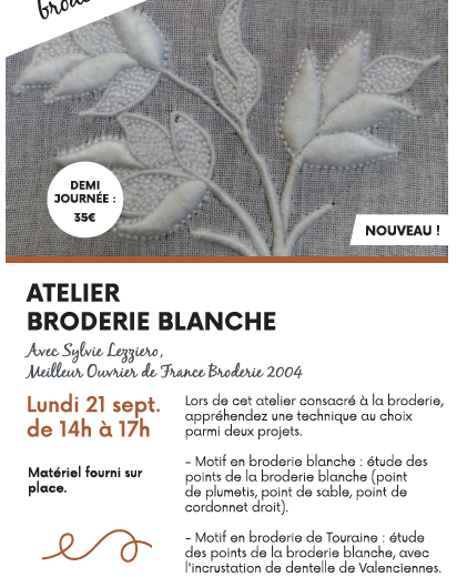 Affiche – atelier broderie – Aubigny