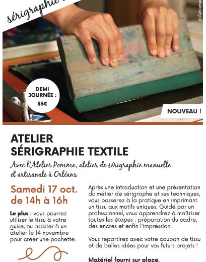Affiche – atelier sérigraphie – abigny