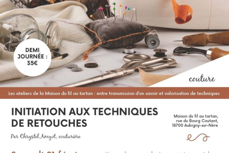 Affiche – atelier – Maison du Fil au Tartan – Aubigny