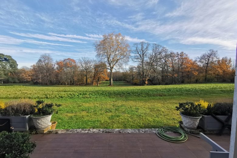 Parc vue de la terrasse de Chateu &lsquo;Chandler