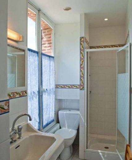 Salle d’eau – Chambre rose – Manoir de la Brosette – Ennordres