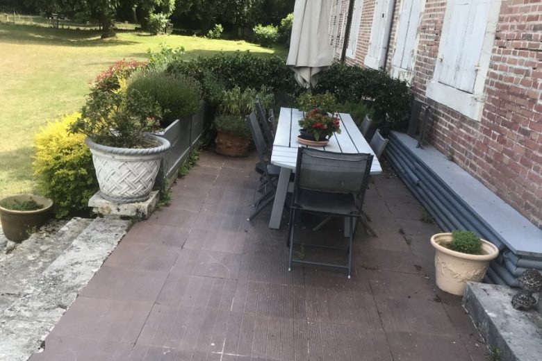 terrasse privee chateau Chandler